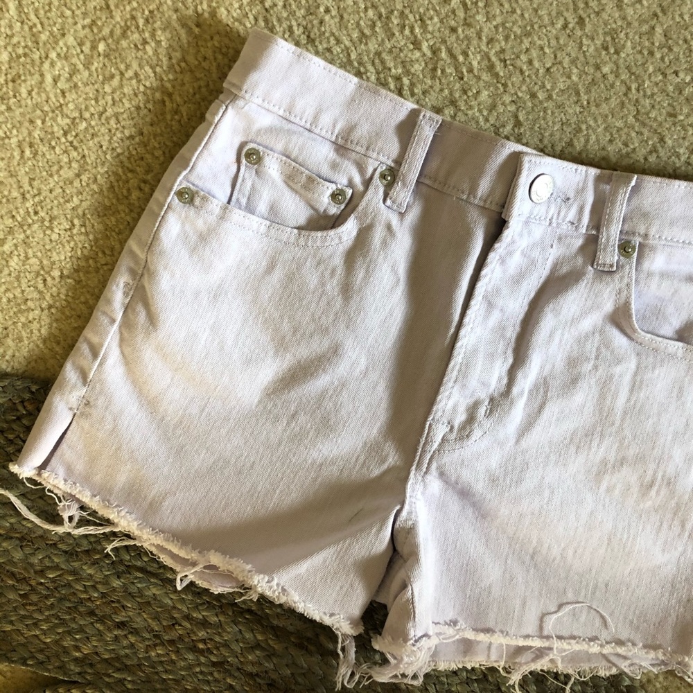 GAP lilac denim shorts